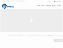 Tablet Screenshot of mayurelectricals.com